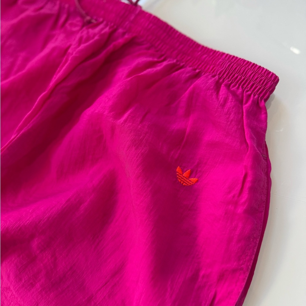Adidas Originals Hot Pink Nylon Windbreaker Track Pants – Size L